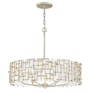 Farrah 6-Light Chandelier in Silver Leaf