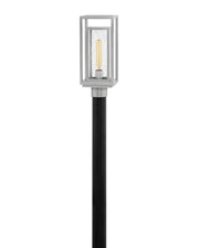 Republic Medium Post or Pier Mount Lantern in Satin Nickel