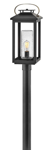 Atwater Medium Post or Pier Mount Lantern in Black
