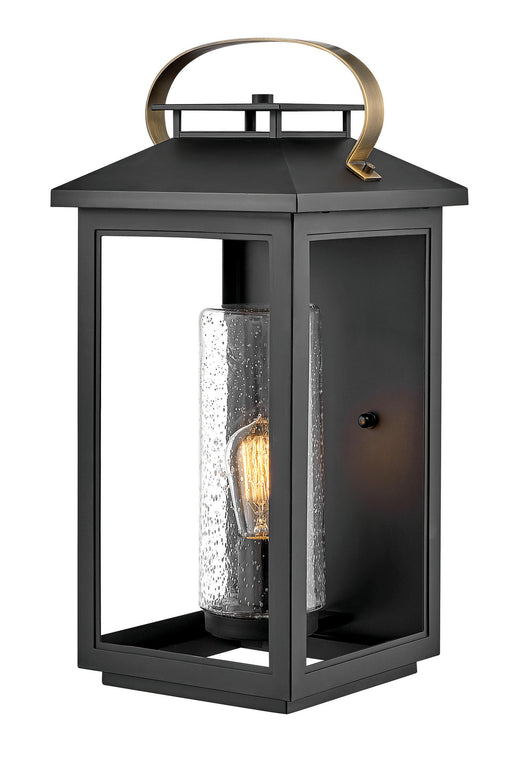 Atwater Large Outdoor Wall Mount Lantern in Black