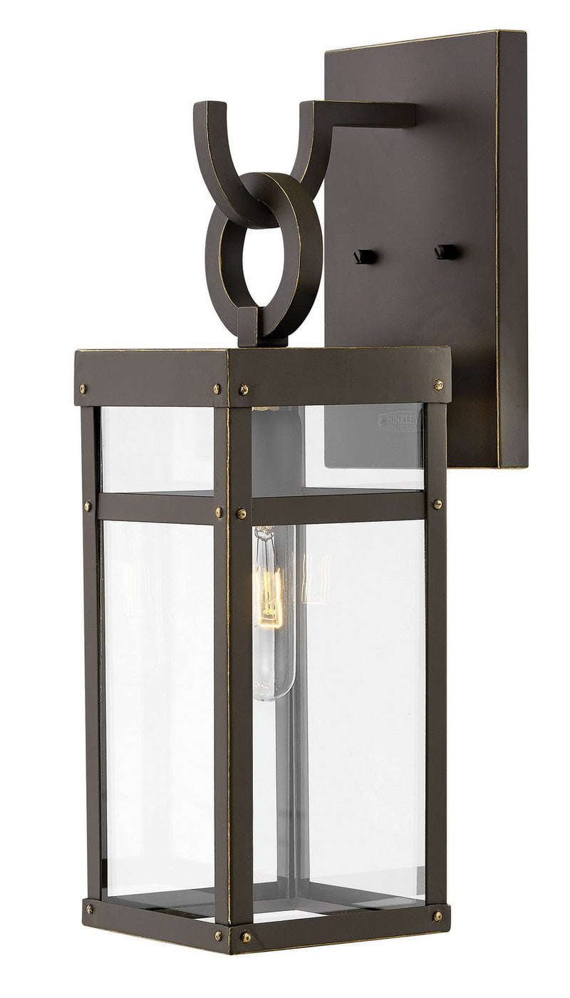 Porter Small Outdoor Wall Lantern in Oil Rubbed Bronze