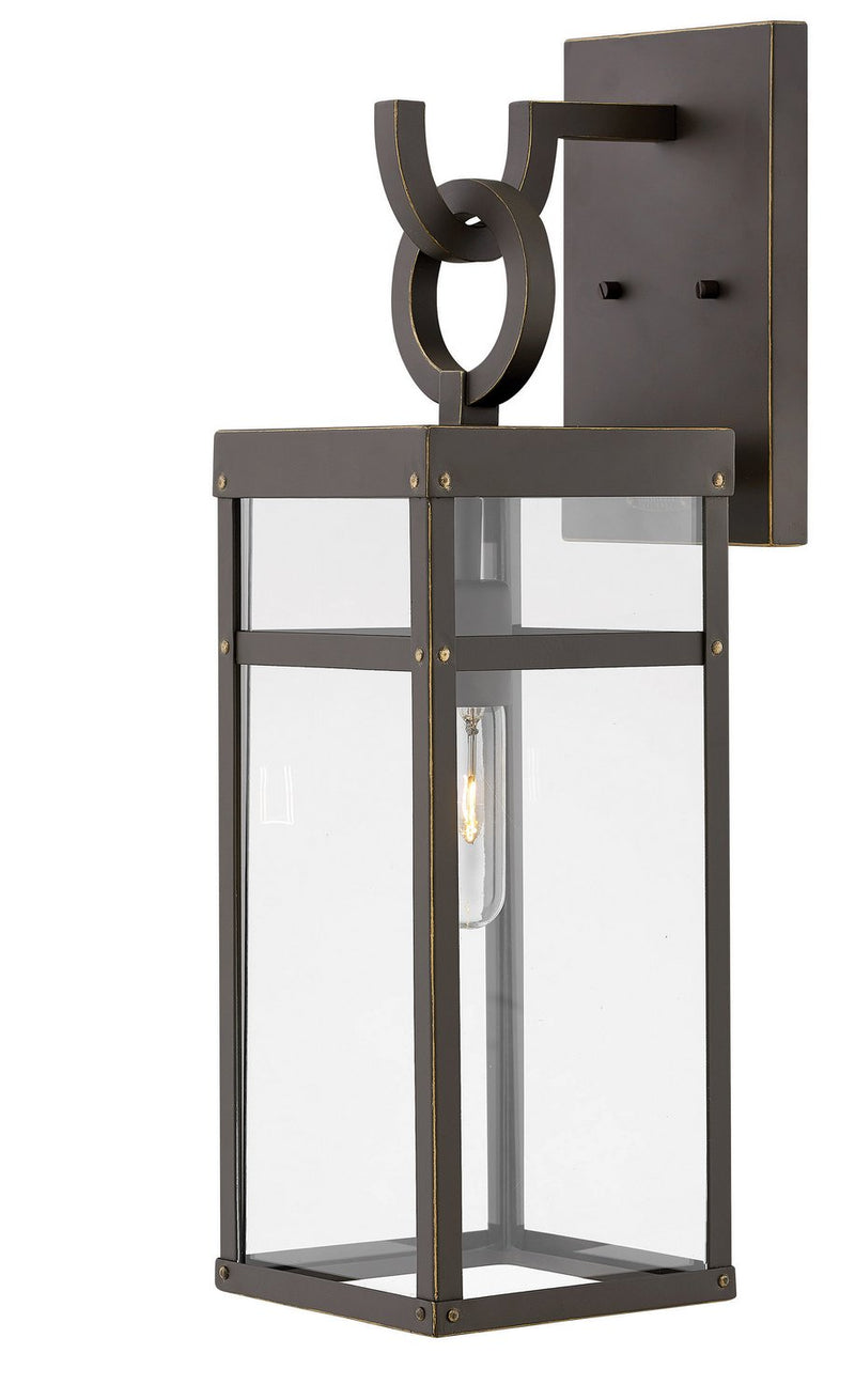 Porter Medium Outdoor Wall Lantern in Oil Rubbed Bronze
