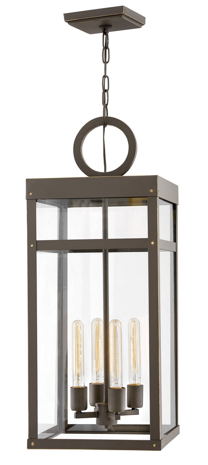 Porter 4-Light Outdoor Hanging Lantern in Oil Rubbed Bronze