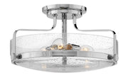 Harper 3-Light 18" Semi-Flush Mount in Chrome