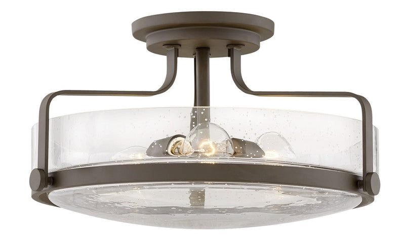 Harper 3-Light 18" Semi-Flush Mount in Oil Rubbed Bronze