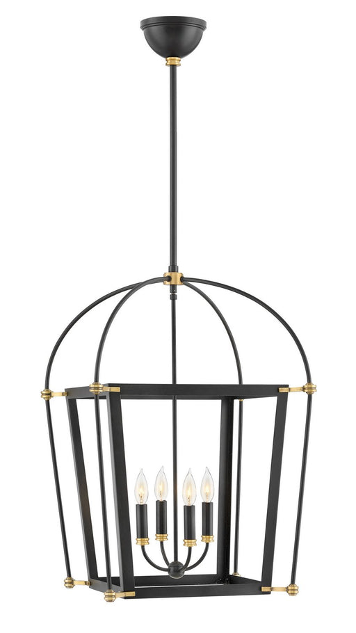 Selby 4-Light 20" Chandelier in Black