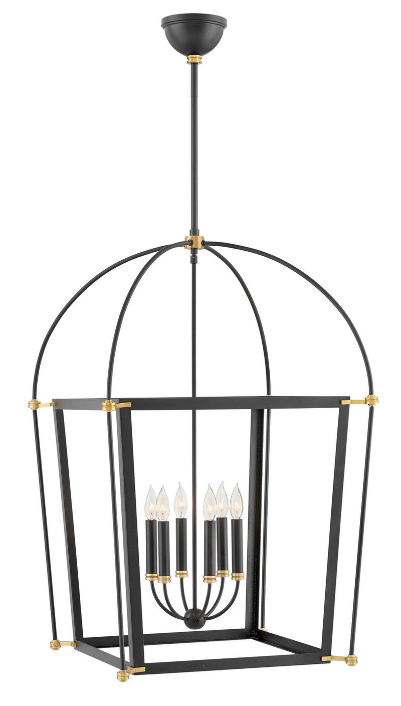 Selby 6-Light Chandelier in Black