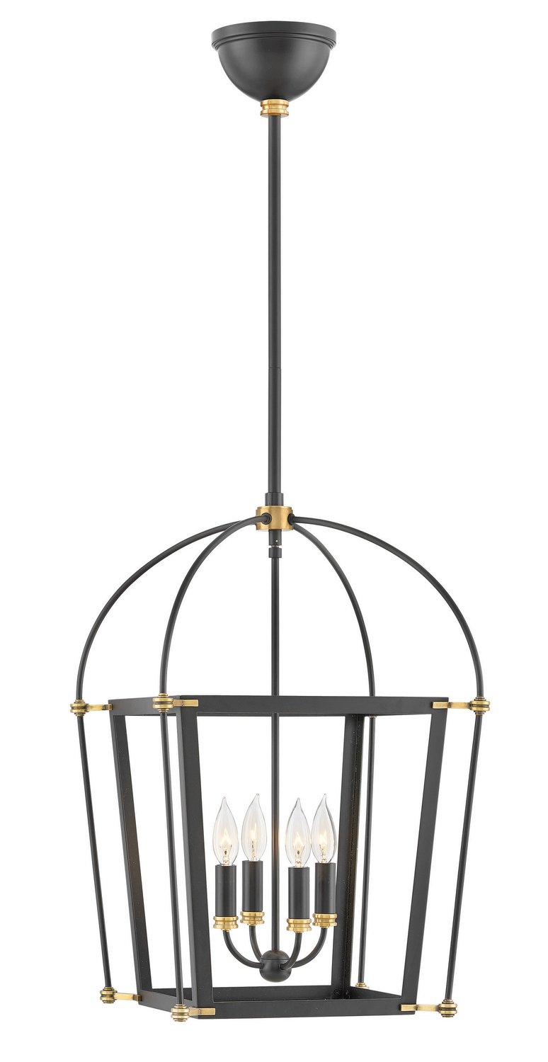 Selby 4-Light 16" Chandelier in Black