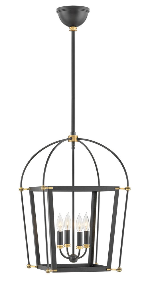 Selby 4-Light 16" Chandelier in Black