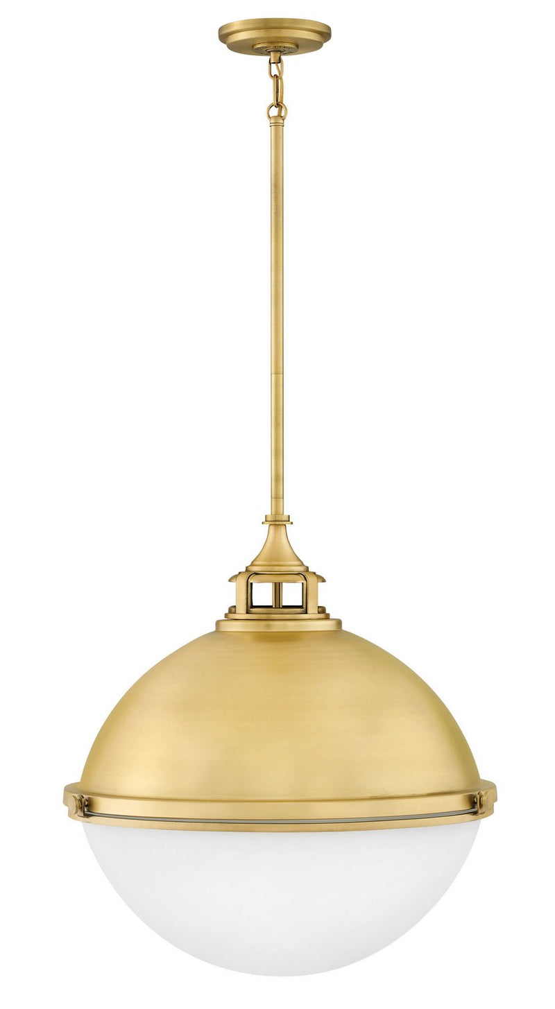 Fletcher 3-Light Pendant in Satin Brass