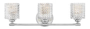 Elle 3-Light Bath Vanity Light in Chrome
