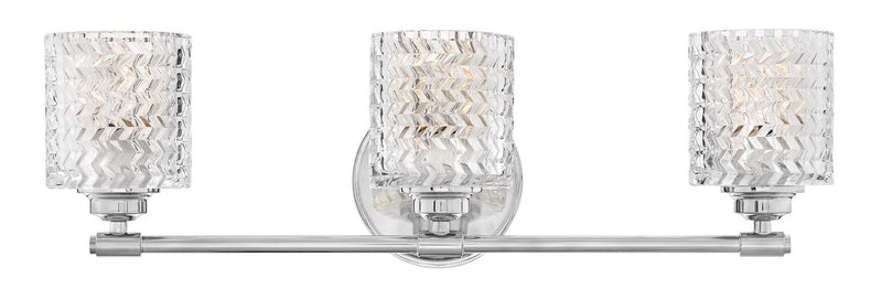 Elle 3-Light Bath Vanity Light in Chrome