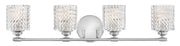 Elle 4-Light Bath Vanity Light in Chrome
