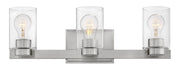 Miley 3-Light Bath Vanity Light in Brushed Nickel