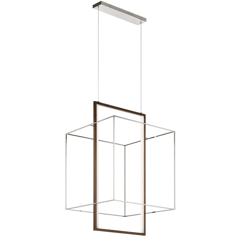 Viho LED Pendant in Polished Nickel