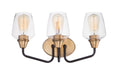 Goblet Three Light Bath Vanity in Bronze / Antique Brass