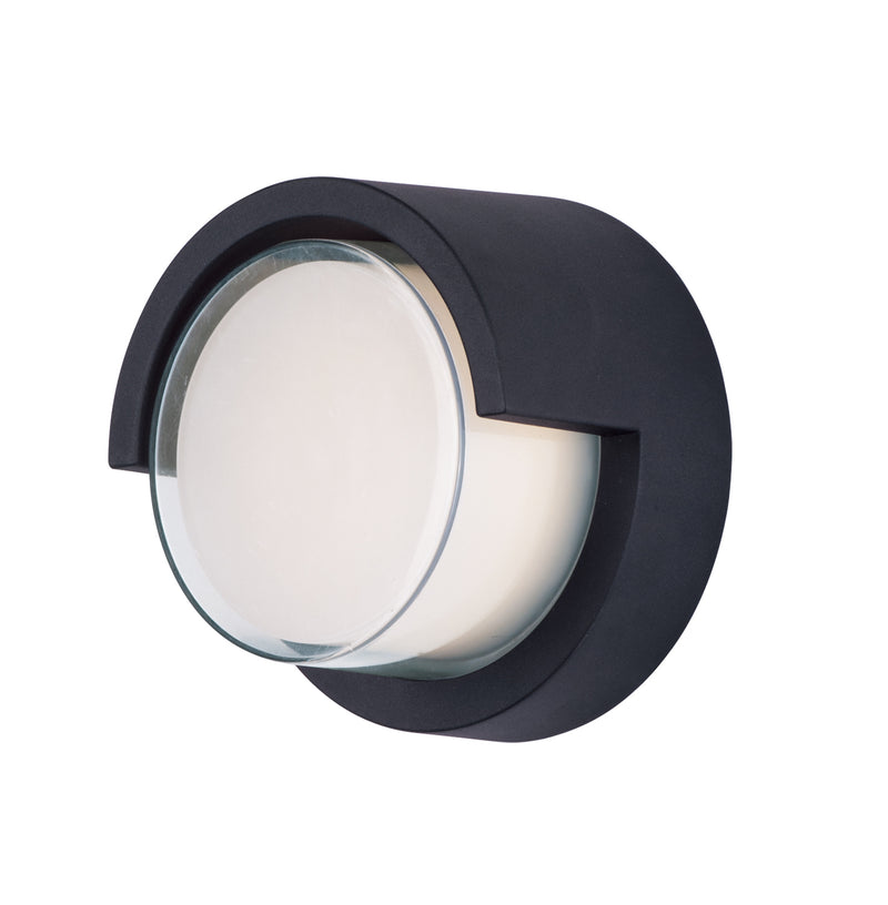 Eyebrow LED Outdoor Wall Sconce in Black