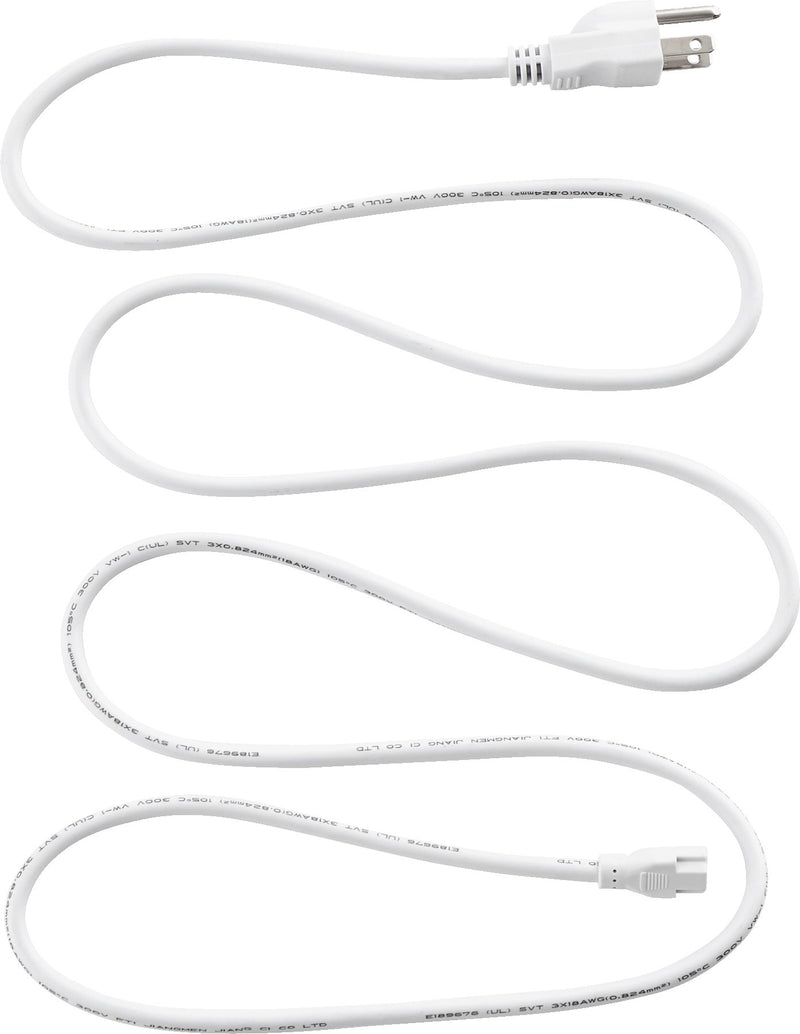 LED Under Cabinet 72" Power Cord in White