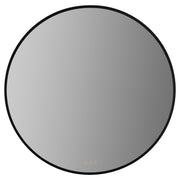 Soleil 36" Round LED Mirror in Matte Black