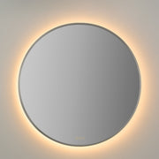 Soleil 36" Round LED Mirror in Satin Nickel