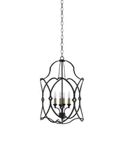 Charisma 4-Light Small Lantern in French Black