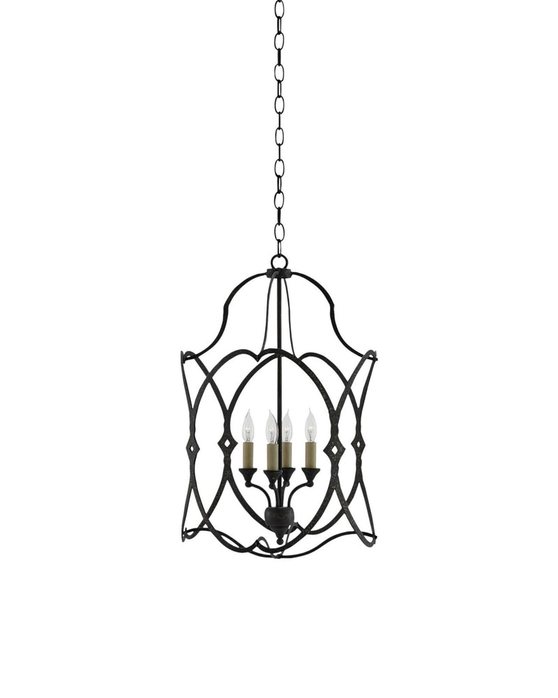 Charisma 4-Light Small Lantern in French Black