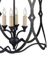 Charisma 4-Light Small Lantern in French Black