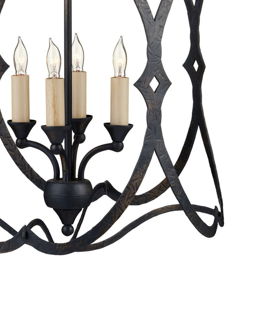 Charisma 4-Light Small Lantern in French Black