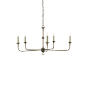 Nottaway 5-Light Small Chandelier in Pyrite Bronze
