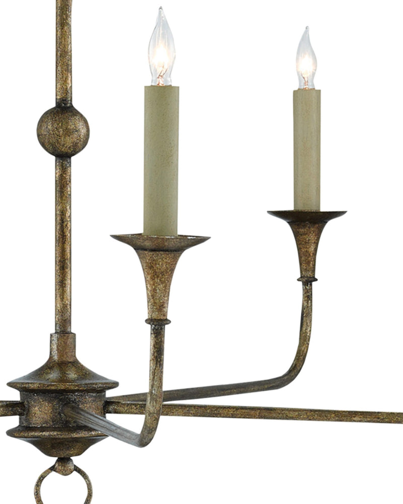 Nottaway 5-Light Small Chandelier in Pyrite Bronze