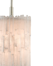 Moonstone Pendant in Natural / Chinois Silver Leaf