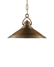 Weybright Pendant in Vintage Brass