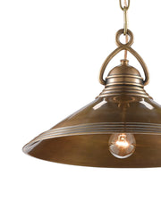 Weybright Pendant in Vintage Brass