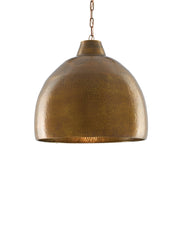 Earthshine Large Brass Pendant in Vintage Brass