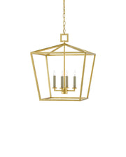Denison Medium Lantern in Contemporary Gold Leaf