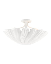Hadley Semi-Flush Mount in Gesso White