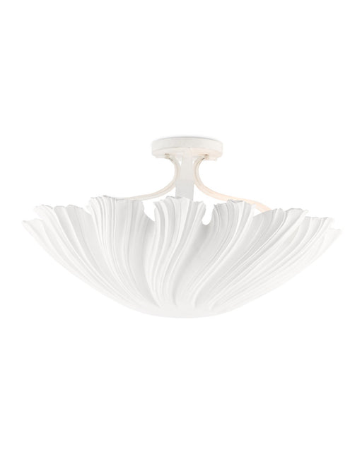 Hadley Semi-Flush Mount in Gesso White