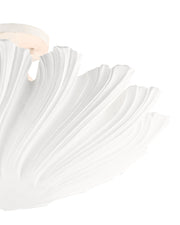 Hadley Semi-Flush Mount in Gesso White