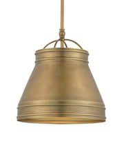 Lumley Pendant in Antique Brass