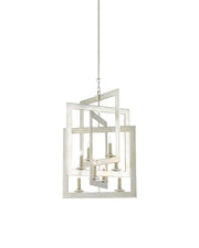 Middleton 8-Light Small Square Lantern in Contemporary Silver Leaf