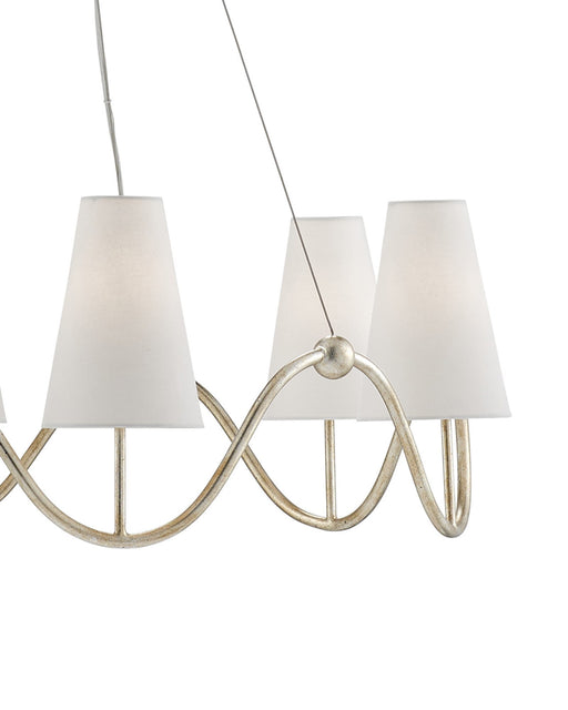 Kadir 6-Light Chandelier in Silver Granello