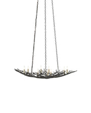 Rainforest 9-Light Small Chandelier in Rustic Bronze
