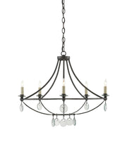 Novella 5-Light Small Chandelier in Mayfair / Clear