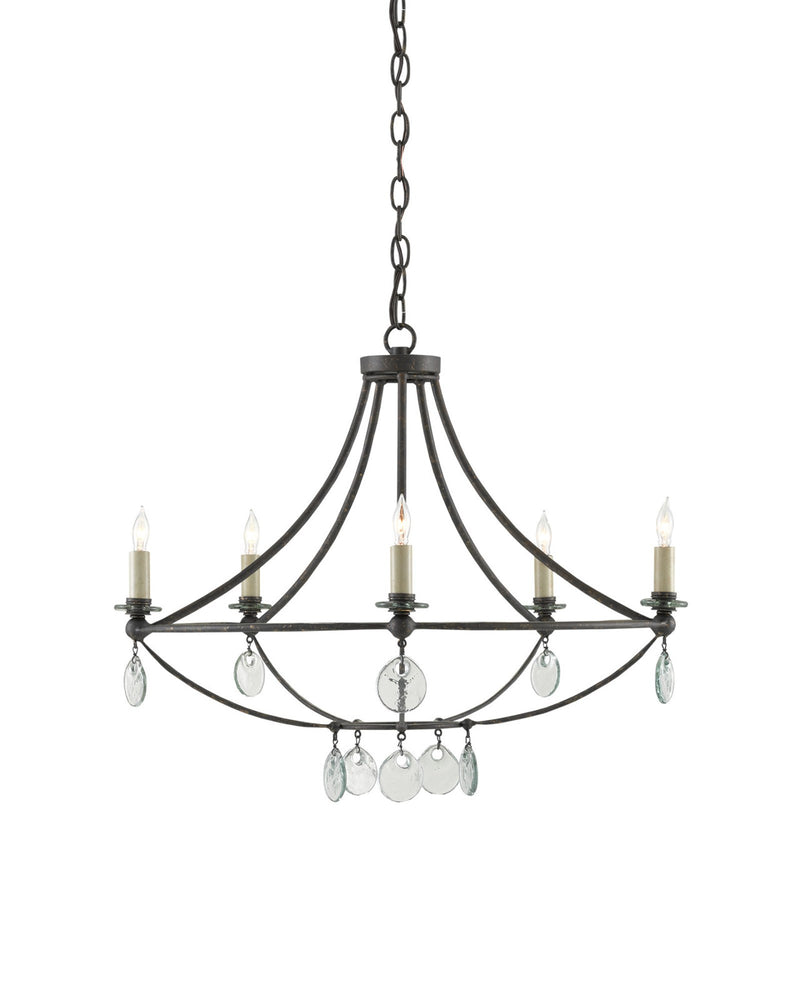 Novella 5-Light Small Chandelier in Mayfair / Clear