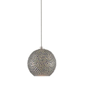 Giro Mini Pendant in Blue / Nickel / Silver