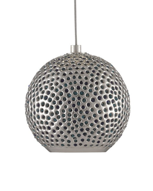 Giro Mini Pendant in Blue / Nickel / Silver
