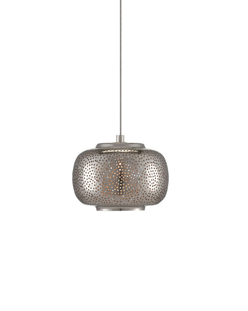Pepper 1-Light Round Multi-Drop Pendant in Nickel / Silver