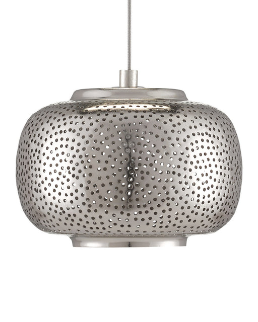 Pepper 1-Light Round Multi-Drop Pendant in Nickel / Silver