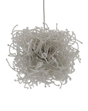 Birds Nest Mini Pendant in Clear / Silver