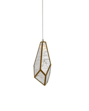 Glace Mirror Mini Pendant in Raj Mirror / Antique Brass / Silver